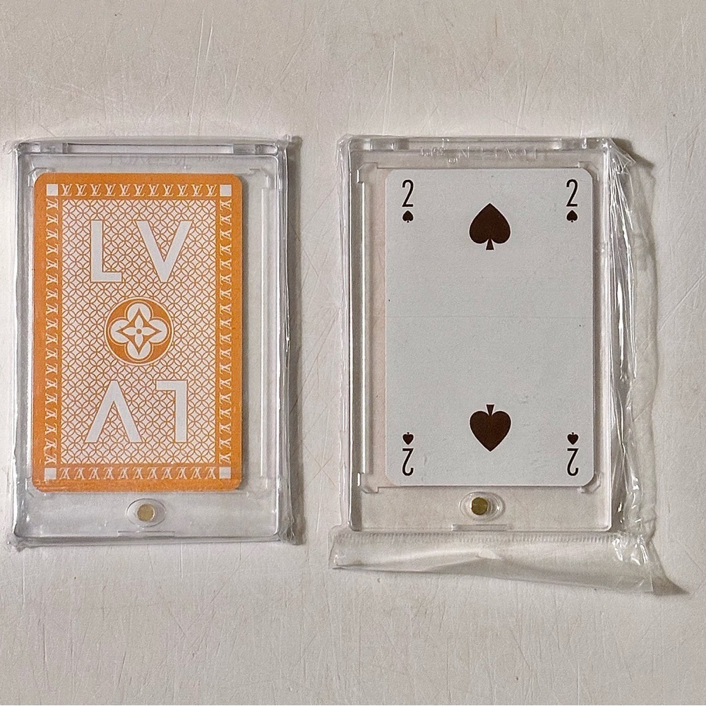 Louis Vuitton Yellow Playing Card Two of Spades with COA
